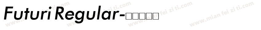 Futuri Regular字体转换
